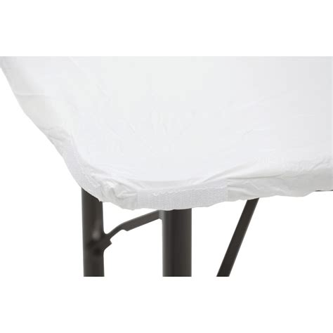 Kwik Covers Oblong White Plastic Kwik Skirt© Set 30h X 8l