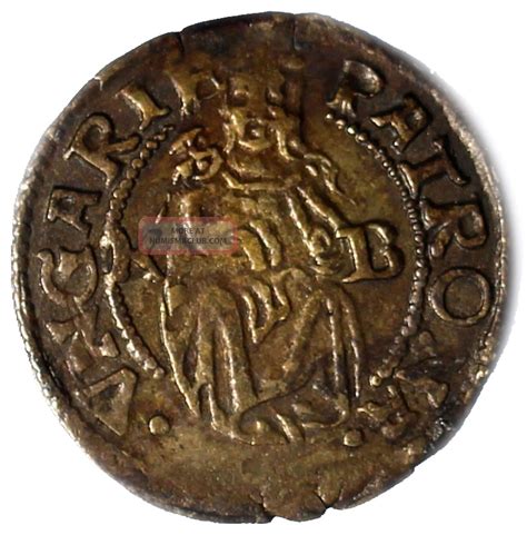 Hungary Ferdinand I Silver 1526 1564 Denar Kremnitz Madonna And