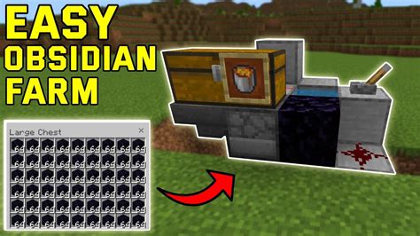 Easy And Simple Obsidian Farm In Minecraft Bedrock 120 Bedrockps4xbox