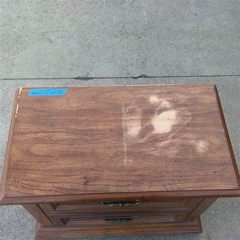 A shelf and two drawers on roller glides. Lot Detail - 2 Drawer Nightstand