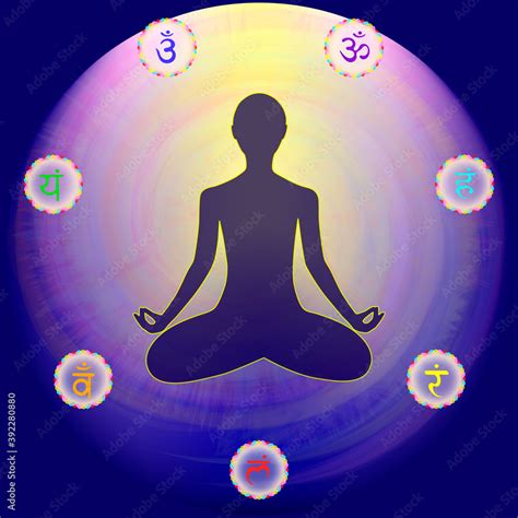 Chakra System Used In Yoga The Person Energy Ayurveda Hinduism Asana Padmasana