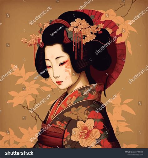 Drawings Of Japanese Geisha