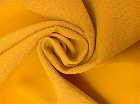 Polyester Stretch Crepe In Mustard Bandj Fabrics Fabric B And J