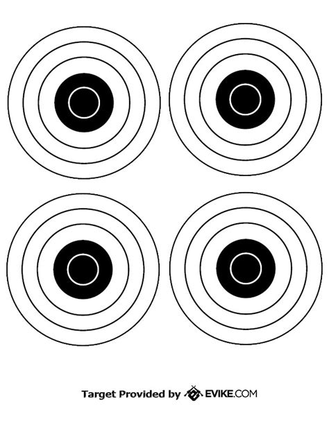 Pin On Targets Printable Printable Shooting Targets Colors Are Black