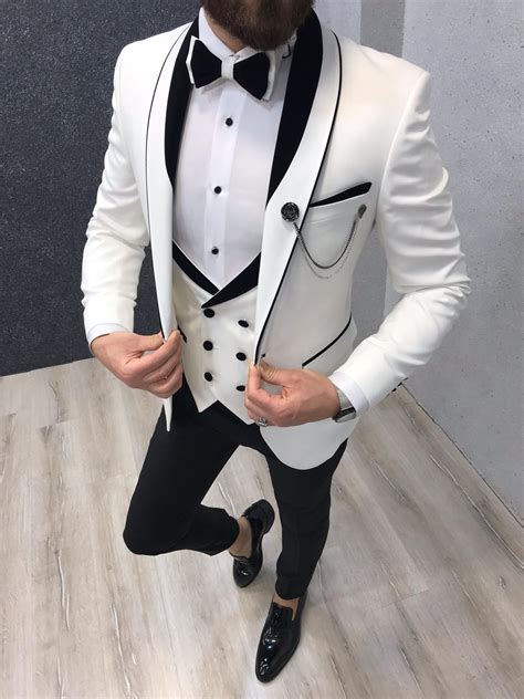 Buy White Slim Fit Tuxedo By With Free Shipping