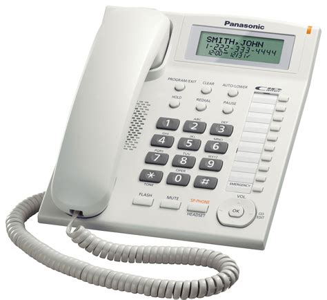 Panasonic Kx Ts880mx White Phone Set Cyber Soft Technology