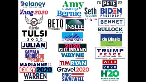 All The 2020 Presidential Campaign Logos Analyzed And Ranked Youtube