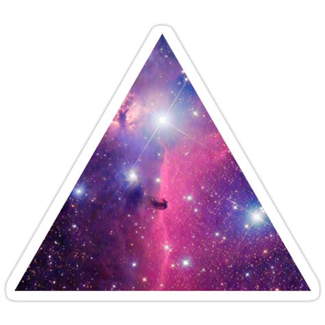 Purple Galaxy Triangle Stickers By Rapplatt Redbubble