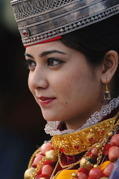Beautiful Khasi Woman In Traditional Outfit Meghalaya Shillong
