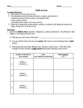 When we bake/cook something, we use a specific amount of each ingredient. Atom Worksheet Answers - worksheet