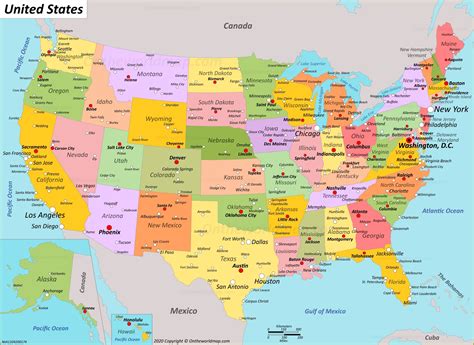Free Printable Map Of The United States Maps Of The United States