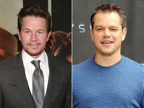 Matt damon after exposing matt damon and then saying that matt damon never said what matt damon says. Fan mistakes Mark Wahlberg for Matt Damon, Wahlberg says ...