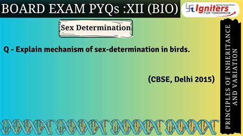 Explain Mechanism Of Sex Determination In Birds Cbse Delhi 2015