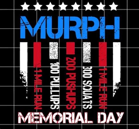 Memorial Day Murph Workout Svg Etsy