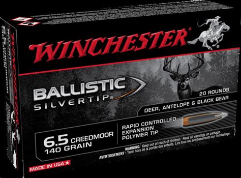 Winchester Ballistic Silvertip 65 Creedmoor 140 Grain Fragmenting