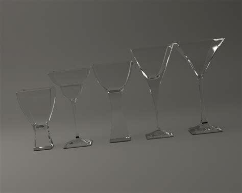 3d Model Glassware Square Cocktail Glass Cgtrader