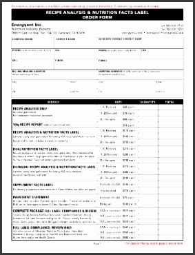 9 Blank Nutrition Label Template - SampleTemplatess - SampleTemplatess