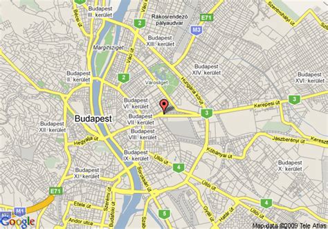 Map as a static image look the same in all browsers. Map of Ramada Budapest, Budapest