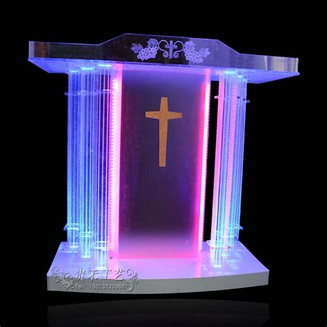 Gh S020 Acrylic Church Pulpit With Light The Light Can Transfer