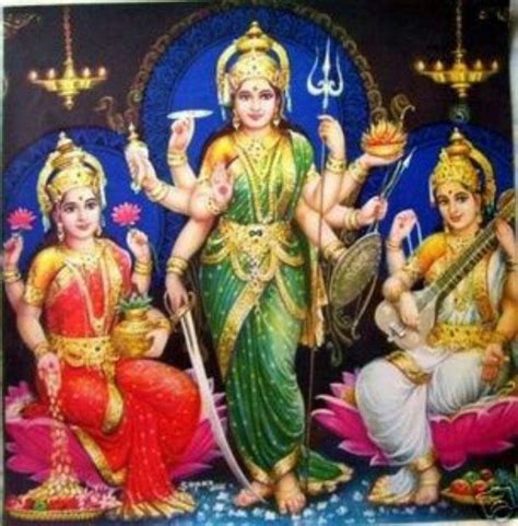 The Tridevi English Three Goddesses Sanskrit Tridevi Is A Concept In Hinduism