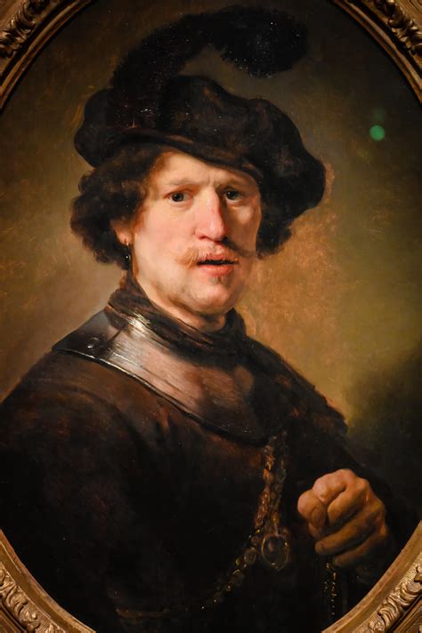 Rembrandt Van Rijn Workshop Man Wearing A Plumed Beret A Flickr