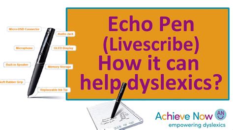 Introduction To The Livescribe Echo Pen How It Helps Dyslexics Youtube