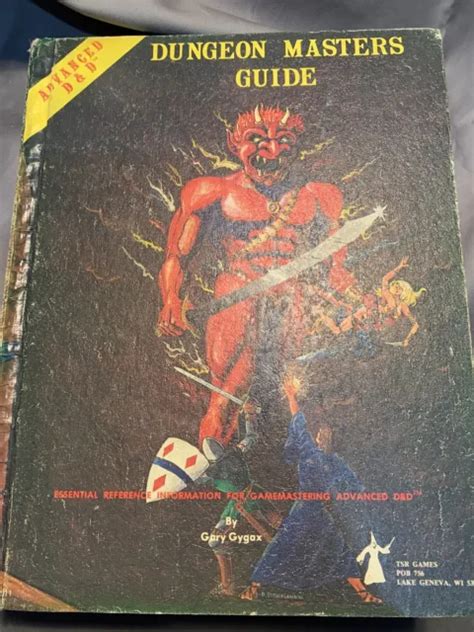 Vintage 1979 Advanced Dungeons And Dragons Masters Guide Tsr Gygax 4000