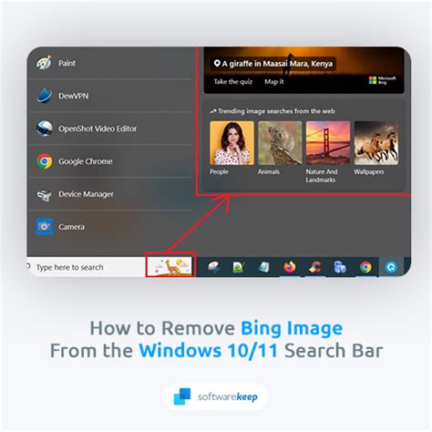 Remove Bing Image In Search Bar On Windows 10 11
