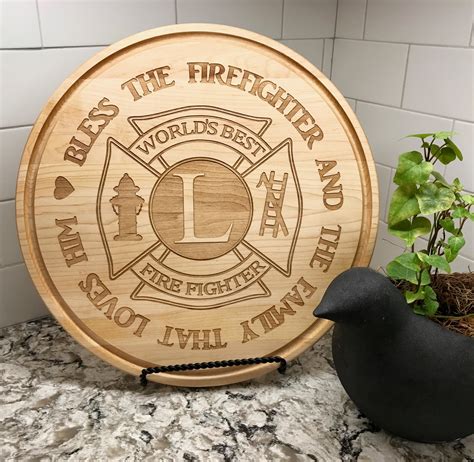 Firefighter Ems Personalized T Cutting Board Engraved Wedding