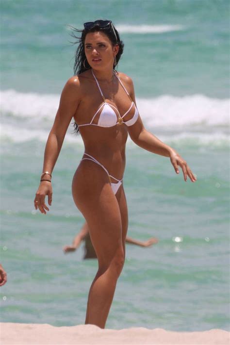 Kelsie Jean Smeby Hits The Miami Beach In White Bikini