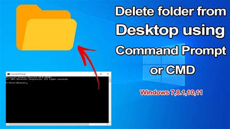 How To Delete Folder On Desktop Using Cmd Or Command Prompt On Any