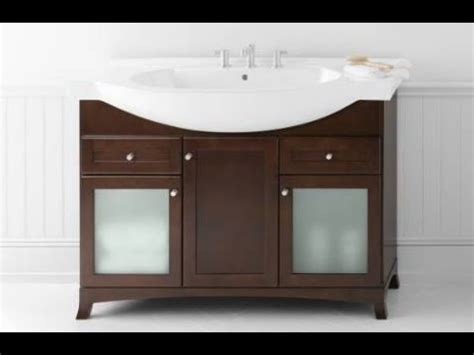 Shallow or narrow depth bathroom vanities aren't the norm these days as people continue to build larger and larger homes, yet there continues to be a need for practical options for smaller existing spaces. Ideas for Narrow Depth Bathroom Vanity - YouTube