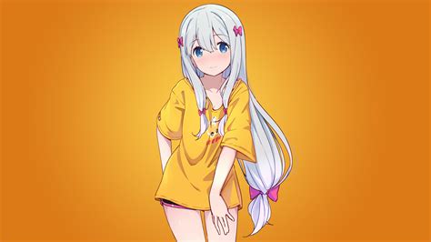 Anime Anime Girls White Skin Izumi Sagiri Eromanga Sensei White