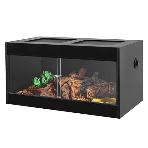 Buy Oiibo 50 Gallon Reptile Original Wood Enclosure 36x18x18 Medium