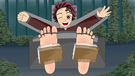 Tanjiro Kamado Feet Tickled Variation 1 By Stockedtickle On Deviantart