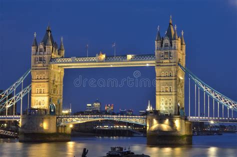Tower Bridge Over The River Thames In London Editorial Stock Photo