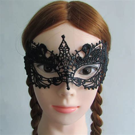 Hot Sell High Quality Black Sexy Lady Lace Mask Cutout Eye Mask For