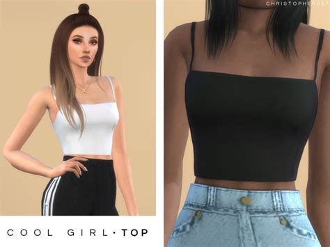 Christopher067coolgirltop Sims4 Clothing Sims 4 Clothing S4cc