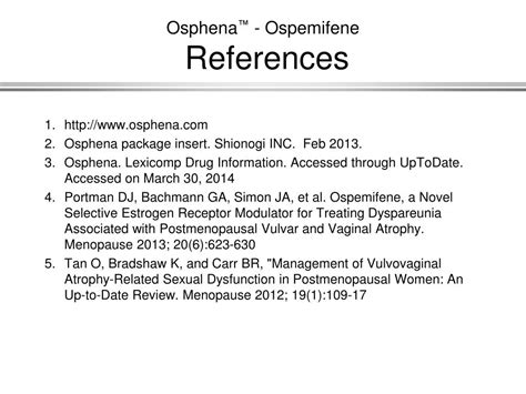 Ppt Osphena Ospemifene Powerpoint Presentation Free Download