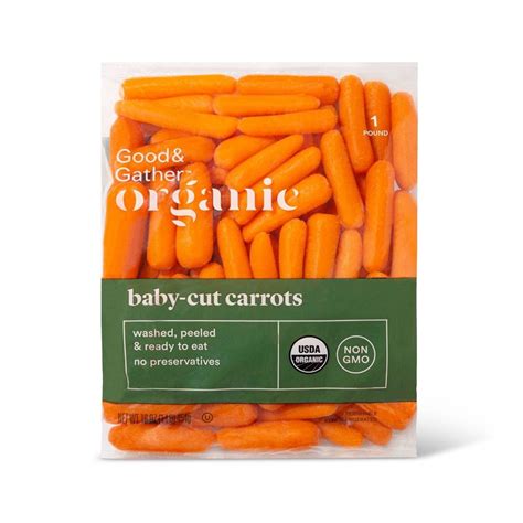 Organic Baby Cut Carrots 1lb Good And Gather Carrots Vegetables