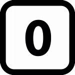 Icon Zero Number Numbers Square Corners Icons