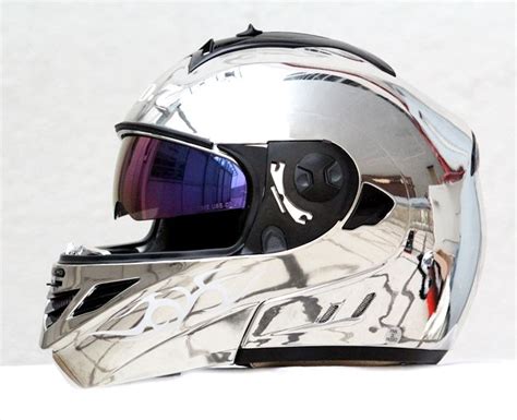 Masei Chrome 822 Flip Up Modular Motorcycle Helmet Free Shipping