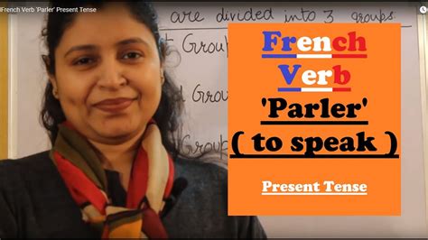 French Verb Parler Present Tense Youtube