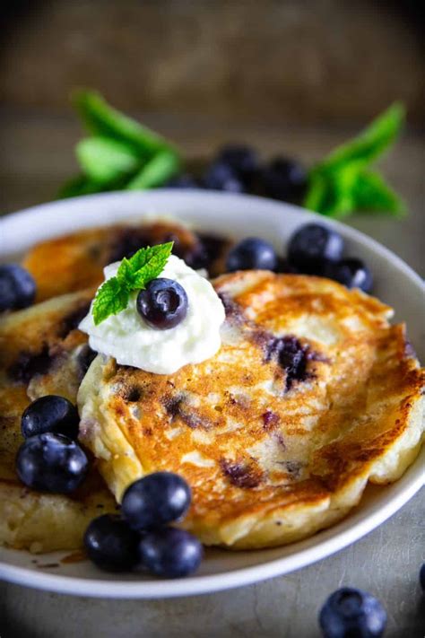 Blueberry Ricotta Pancakes Simply Home Cooked