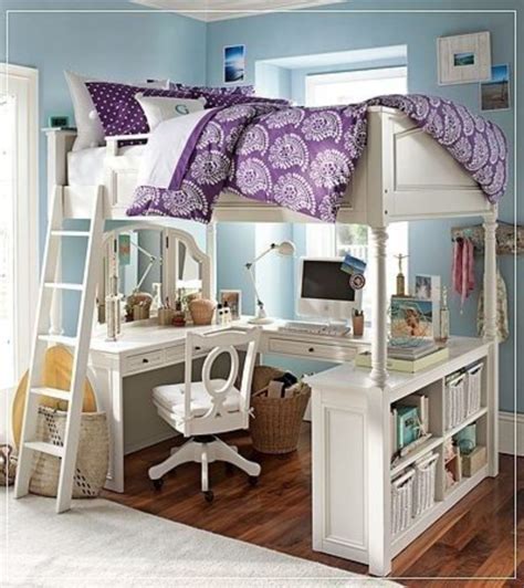 Awesome Cool Loft Bed Design Ideas And Inspirations 8 Girls Bedroom Furniture Bed With Desk