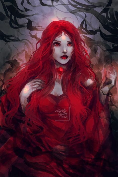 melisandre alex ysenna oksana character art beautiful dark art vampire art