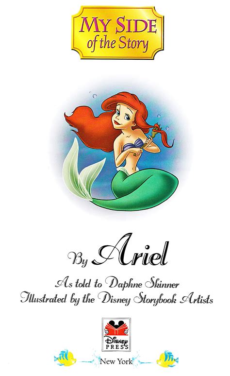 Walt Disney Book Images Princess Ariel And Flounder Walt Disney
