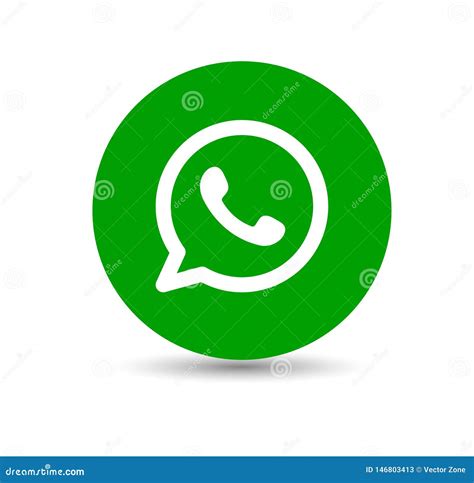 Whatsapp Social Media Logo In Circle Editorial Stock Photo