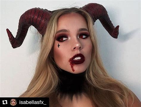 Satan In Heels Halloween Makeup Body Painting Art Idea From