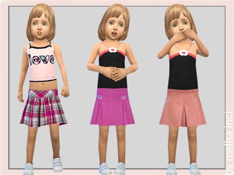 The Sims Resource Toddler Skirt Set Pack By Melisa Inci • Sims 4 Downloads